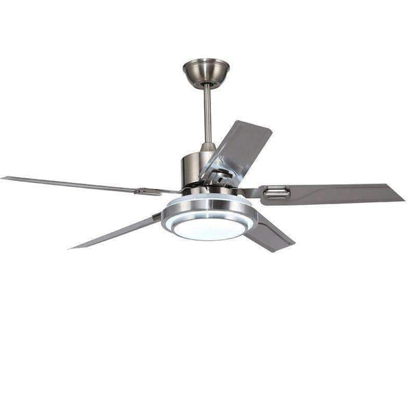 Planet Gates 5 Blades Indoor Ceiling Fan light with remote control Brushed Nickel Ceiling Fan 42 48 52 inch