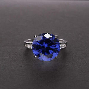 Planet Gates 5 / Blue 925 Sterling Silver Citrine Gemstone Birthstone Wedding Engagement Diamonds Ring Fine Jewelry Wholesale