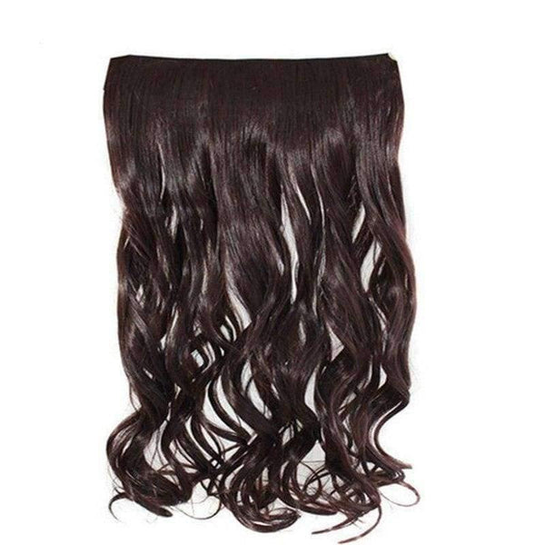 Planet Gates 5 clips in hair extension pony tail blonde extensions wavy heat resistant long clip synthetic hairpiece one piece WoodFestival