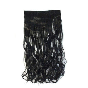 Planet Gates 5 clips in hair extension pony tail blonde extensions wavy heat resistant long clip synthetic hairpiece one piece WoodFestival