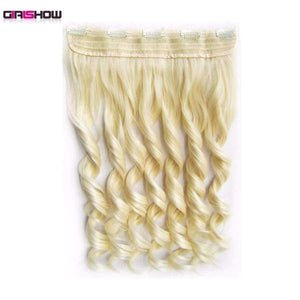 Planet Gates 5 Clips In on Synthetic Hair Extensions Wavy Lady wig Hair Hairpiece ponytail 87 colors available,130g,60cm 1pc