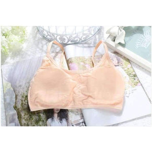 Planet Gates 5 COLORS / 12 5pcs/lot Child Cotton Bra For Young Girls Kids Teenage Underwear Wireless Small Training Puberty Bras Undergarment Clothes