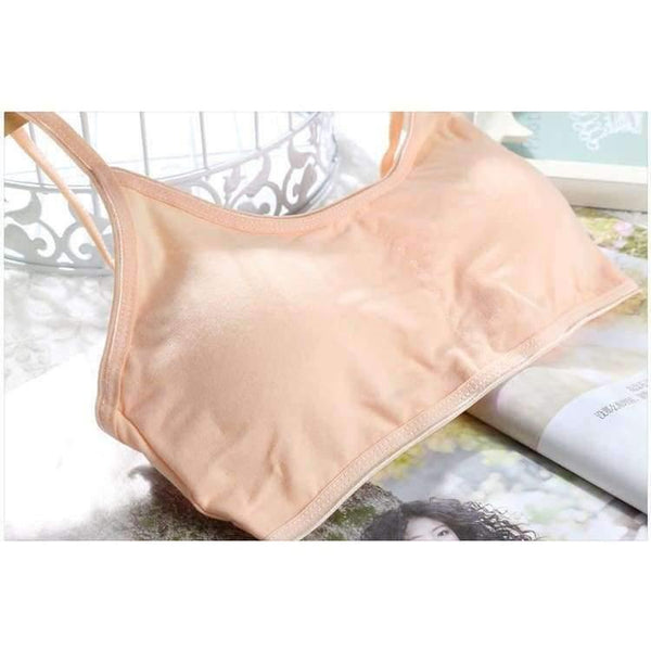 Planet Gates 5 COLORS / 12 5pcs/lot Child Cotton Bra For Young Girls Kids Teenage Underwear Wireless Small Training Puberty Bras Undergarment Clothes