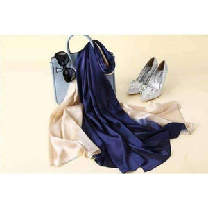 Planet Gates 5 Design Luxury Brand Solid silk Summer  Scarf Gradient Dip dye Women Muslim Hijab Shawl Long Soft Wrap