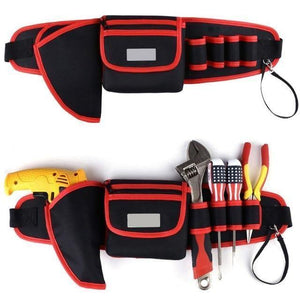 Planet Gates 5 Electrician Drill Tool Bag Waist Pocket Pouch Belt Storage Holder Maintenance Kit