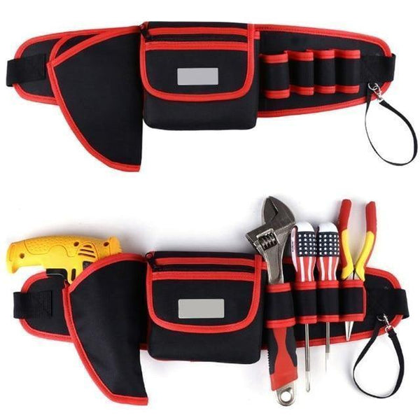 Planet Gates 5 Electrician Drill Tool Bag Waist Pocket Pouch Belt Storage Holder Maintenance Kit