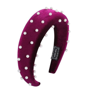 Fashion Western Style Solid Colors Thicken Padded Headband Bezel Turban Women Hairbands Girls Accessories Headwear