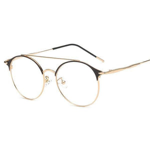 Planet Gates 5 Fashion Women Mens Computer Goggles Retro Metal Blue Light Blocking Glasses Round Gaming Glasses UV400