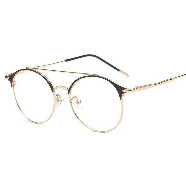 Planet Gates 5 Fashion Women Mens Computer Goggles Retro Metal Blue Light Blocking Glasses Round Gaming Glasses UV400