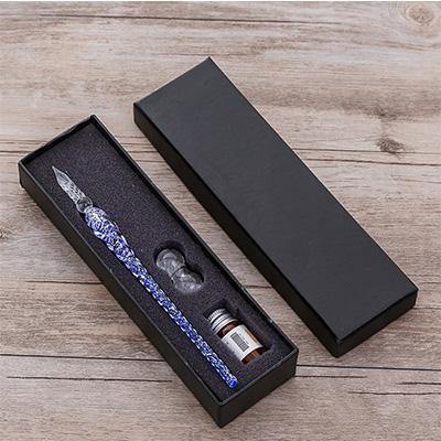 Planet Gates 5 Glass Dip Pen Signature Pen Fountain Pens Bussiness Offices School Stationery Gift Set Pen + Ink Set