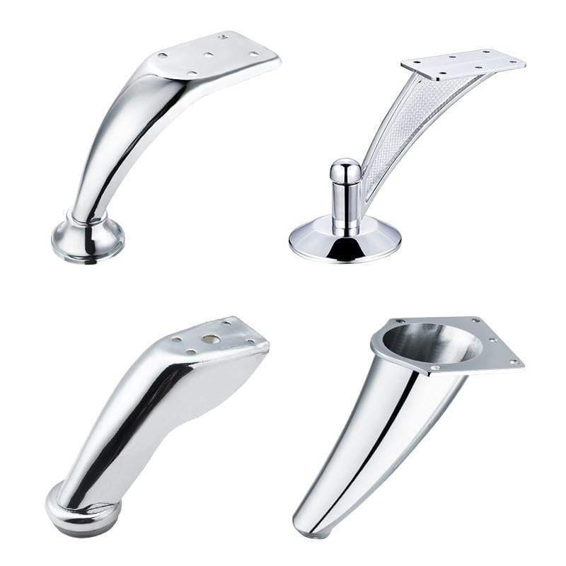 5" Heavy Duty Furniture Support Feet Thicken Steel Legs For Chairs TV Cabinet Wardrobe Sofa Bed Feet Mat Hardware Accessories