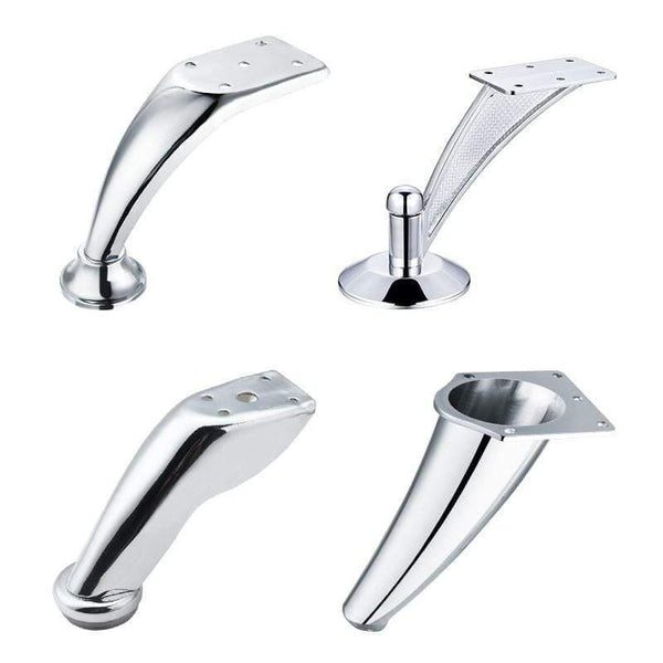5" Heavy Duty Furniture Support Feet Thicken Steel Legs For Chairs TV Cabinet Wardrobe Sofa Bed Feet Mat Hardware Accessories