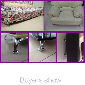 5" Heavy Duty Furniture Support Feet Thicken Steel Legs For Chairs TV Cabinet Wardrobe Sofa Bed Feet Mat Hardware Accessories