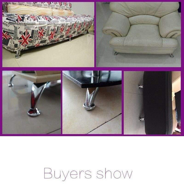 5" Heavy Duty Furniture Support Feet Thicken Steel Legs For Chairs TV Cabinet Wardrobe Sofa Bed Feet Mat Hardware Accessories