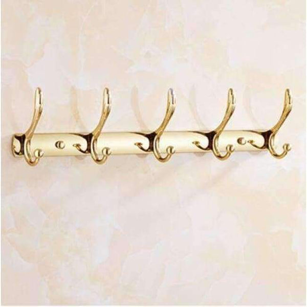 Planet Gates 5 hooks / China Brass & Jade Bathroom Accessory Set,Paper Holder,Towel Bar,Soap basket,towel rack,towel ring Toilet brush bathroom hardware set