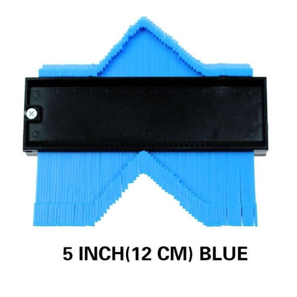 Planet Gates 5 Inch Blue Profile Contour Gauge line Copier Ruler Cutting template Construction Woodworking Measuring instrument ceramic Tiling tiles tool