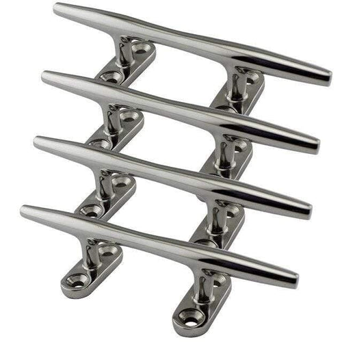 Planet Gates 5 Inch High Quality 316 Stainless Steel Marine Boat Hollow Base Cleat Heavy Duty Boat Hollow Base Cleats for Marine Yacht Boat