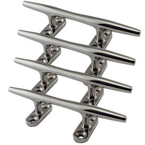 Planet Gates 5 Inch High Quality 316 Stainless Steel Marine Boat Hollow Base Cleat Heavy Duty Boat Hollow Base Cleats for Marine Yacht Boat