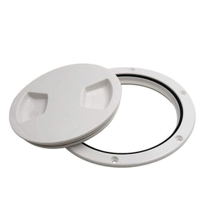 Planet Gates 5 inch Non-Slip Deck Plate Corrosion Resistant Marine Access Boat Inspection Hatch Cover Plate for Marine Boating Water Sport
