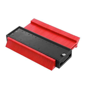 Planet Gates 5 inch / Red Contour Duplication Gauge Carpenter Tool Measuring Radiant Ruler Contour Meter Marking Tile Cuts Tiling Laminate Tools