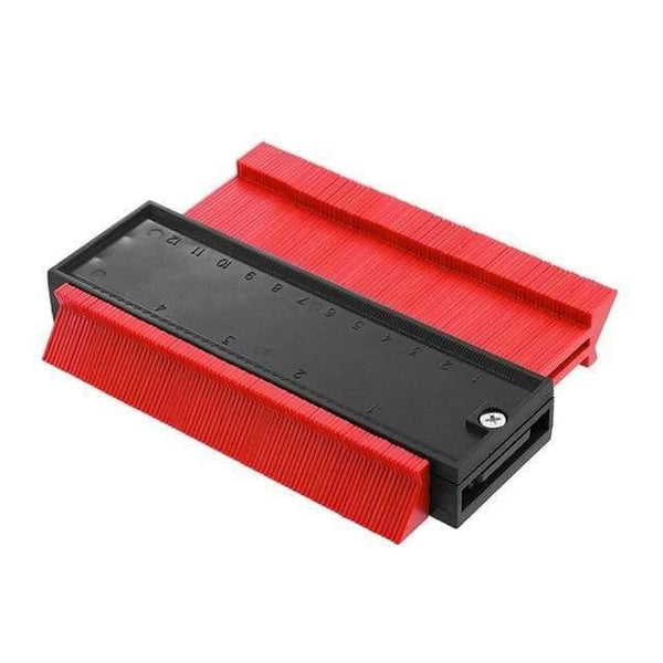 Planet Gates 5 inch / Red Contour Duplication Gauge Carpenter Tool Measuring Radiant Ruler Contour Meter Marking Tile Cuts Tiling Laminate Tools