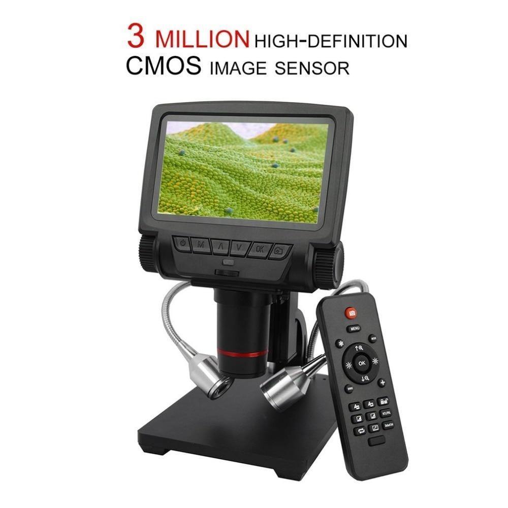 Planet Gates 5 Inch Screen Digital Microscope Metal Stand HDMI Microscope for Mobile Phone Repair Soldering Tools