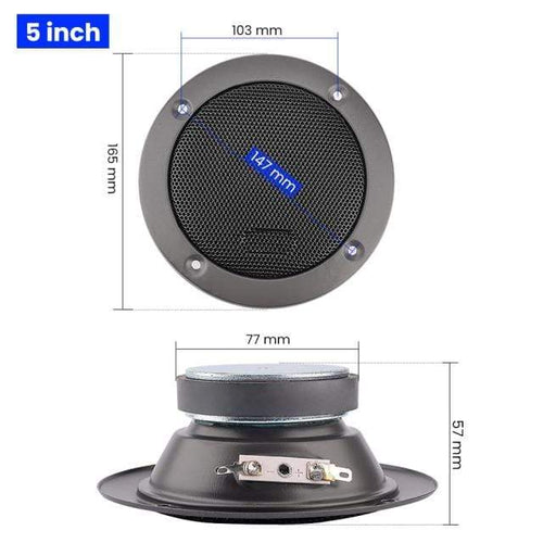 Planet Gates 5 Inch Speaker AIYIMA 2Pcs 3 4 5 Inch Midrange Bass Speaker Driver High Power Tweeter Loudspeaker DIY Home Theater HiFi Music Woofer Speaker