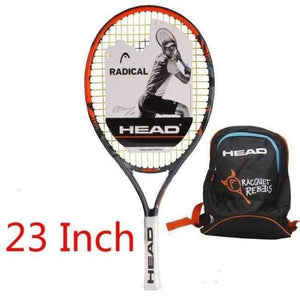 Planet Gates 5 Junior Carbon Fiber Tennis Racquet for Kids Youth Childrens Training Rackets With bag cover 21/23/25 Inch Raquete De Tenis
