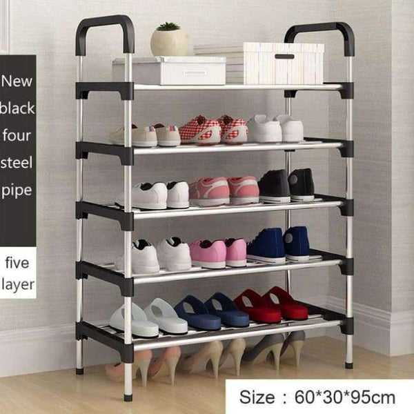 Shoe Rack Easy Assembled Plastic Multiple Layers Shoes Shelf Storage Organizer Stand Shoe Cabinet Fashion Living Room Furniture -