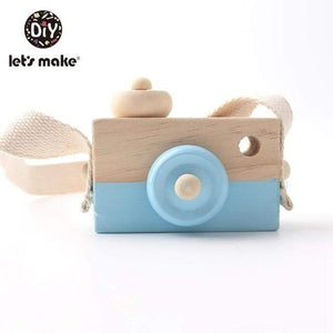 Planet Gates 5 Let'S Make 1Pc Wooden Baby Toys Fashion Camera Wood Pendants Montessori Toys For Kids Wooden Diy Present Nursing Gift Baby Block