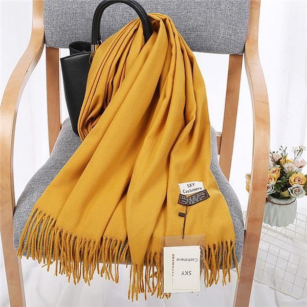 Planet Gates 5 Luxury Brand Winter Scarf Unisex  Female Male Wool Sky Cashmere Scarf Pashmina Tassels