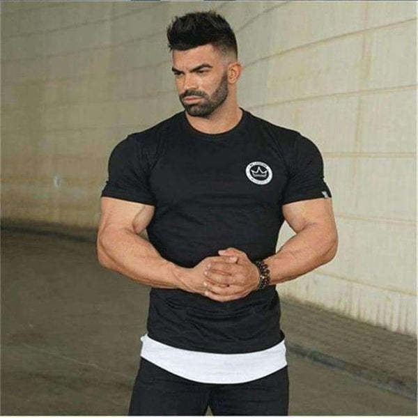 Planet Gates 5 / M Cotton Short sleeve t shirt Fitness bodybuilding shirts Crossfitsmale Brand tee tops Fashion gyms t-shirt mens costume