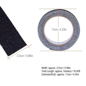 Planet Gates 5 Meters PVC Non-Slip Anti Tape Skid Adhesive Tape Stair Step Floor Safety Tapes Black