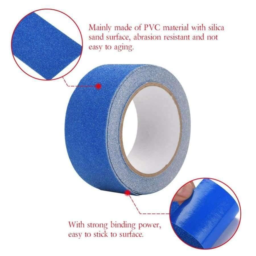 Planet Gates 5 Meters PVC Non-Slip Anti Tape Skid Adhesive Tape Stair Step Floor Safety Tapes Black