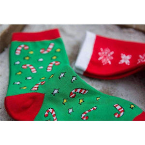 Planet Gates 5 Pairs Cotton Women's Socks With Gift Box Cute Funny Deer Santa Claus Tree Pattern Socks For Girl Christmas