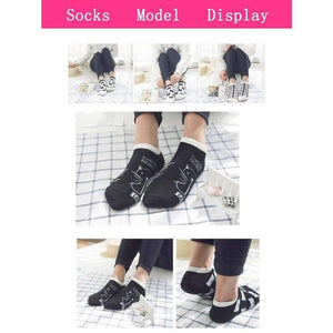 Planet Gates 5 Pairs/Lot Cotton Ankle Socks Women Cat Pattern Casual Short Socks Ladies Girls Sweet Gift Hot Sale