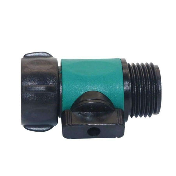 Planet Gates 5 Pcs Garden Hose Valve Tap Pipe Compatible 3/4" 2-Way Connector Valve Fitting Adapter Tool Watering Supplies