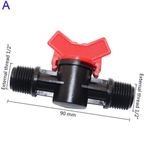 Planet Gates 5 Pcs Plastic Coupling Pipe Irrigation Hose Switch Valve 3 models Switches Garden Watering Supplies External thread