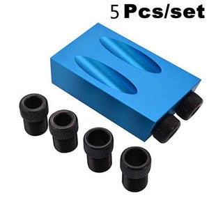 Planet Gates 5 pcs Pocket Hole Screw Jig 15 Degrees Dowel Drill Joinery Kit Carpenters Wood Woodwork Guides Joint Angle Locator Tool