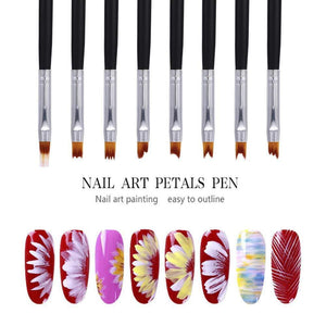 Planet Gates 5 Pcs/Sets Nail Art Pen 2 In 1 Double Ends Dotting Drawing Painting UV Gel Liner Polish Brush Set Nail Art Dotting Tools