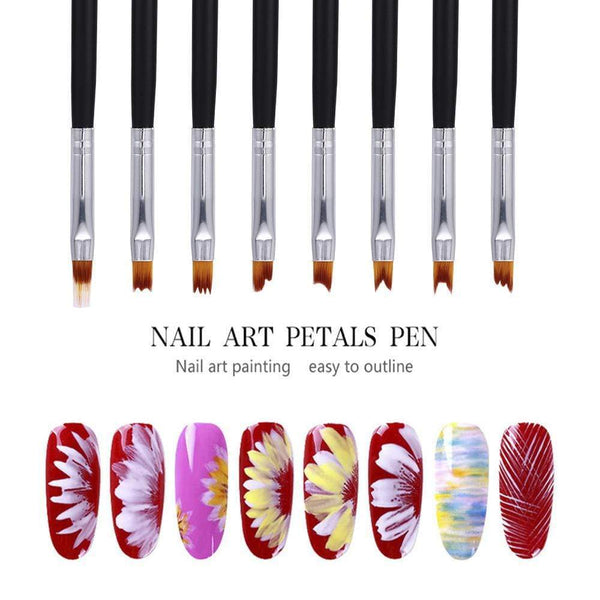 Planet Gates 5 Pcs/Sets Nail Art Pen 2 In 1 Double Ends Dotting Drawing Painting UV Gel Liner Polish Brush Set Nail Art Dotting Tools