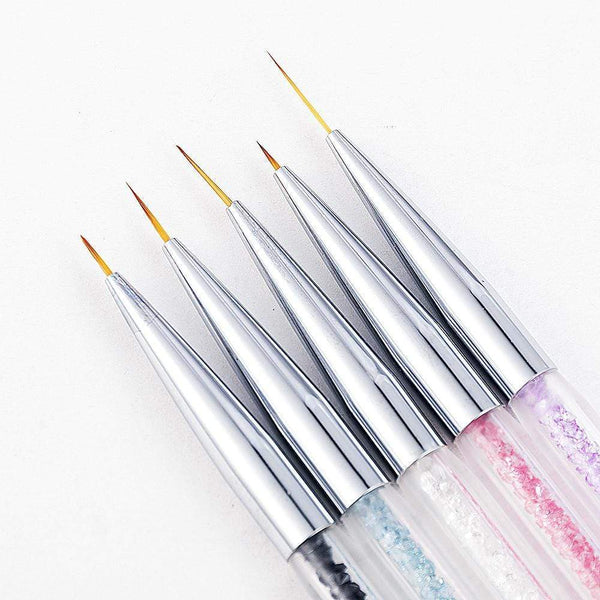 Planet Gates 5 Pcs/Sets Nail Art Pen 2 In 1 Double Ends Dotting Drawing Painting UV Gel Liner Polish Brush Set Nail Art Dotting Tools