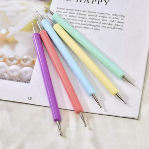 Planet Gates 5 Pcs/Sets Nail Art Pen 2 In 1 Double Ends Dotting Drawing Painting UV Gel Liner Polish Brush Set Nail Art Dotting Tools