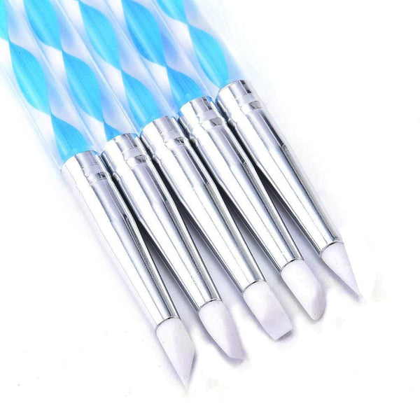 Planet Gates 5 Pcs/Sets Nail Art Pen 2 In 1 Double Ends Dotting Drawing Painting UV Gel Liner Polish Brush Set Nail Art Dotting Tools