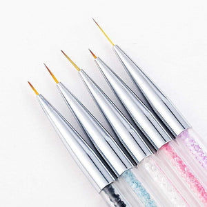 Planet Gates 5 Pcs/Sets Nail Art Pen 2 In 1 Double Ends Dotting Drawing Painting UV Gel Liner Polish Brush Set Nail Art Dotting Tools