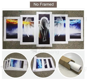 5 piece kitchen food canvas painting food Picture wall picture 5 panels spices living room wall art wall pictures F2381