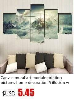 Planet Gates 5 Pieces Modern Canvas Moraine Lake And Mountain Painting Wall Art The Picture For Home DecorationGiclee Artwork For Wall Decor