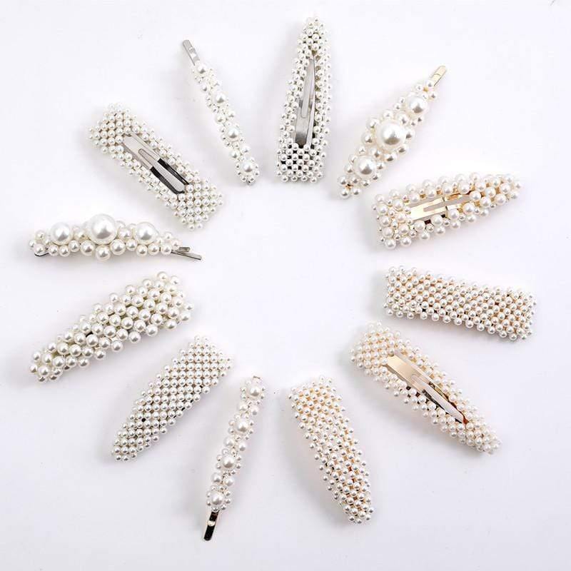 5 Pieces Pearl Hairpin Women's Fashion Soft Pearl Hairpin Hair Stick Girl Hair Clip Hair Clip Set Hair Accessories Jewellery