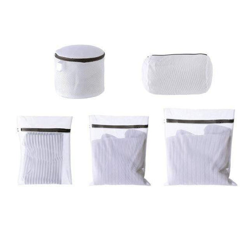 White Nylon Laundry Bag Bra Socks Underwear Clothes Washing Machine Protection Net Mesh Bags Laundry Basket Laundry Hamper