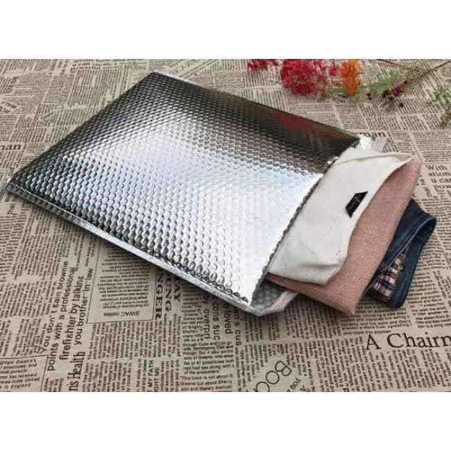 Planet Gates 5 size 40pcs/lot Silver Envelope foil Bubble Mail Bag Bubble Postage Shipping Bags for packaging office supply express bag